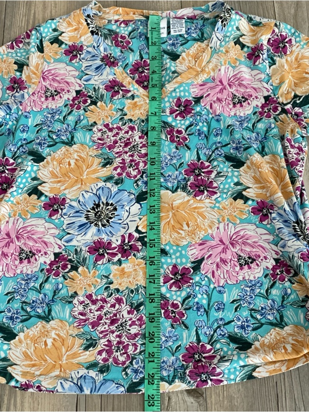 Caribbean Joe Women’s Floral Tropical Pullover Shirt Distressed Large (READ)👇 - Picture 5 of 7